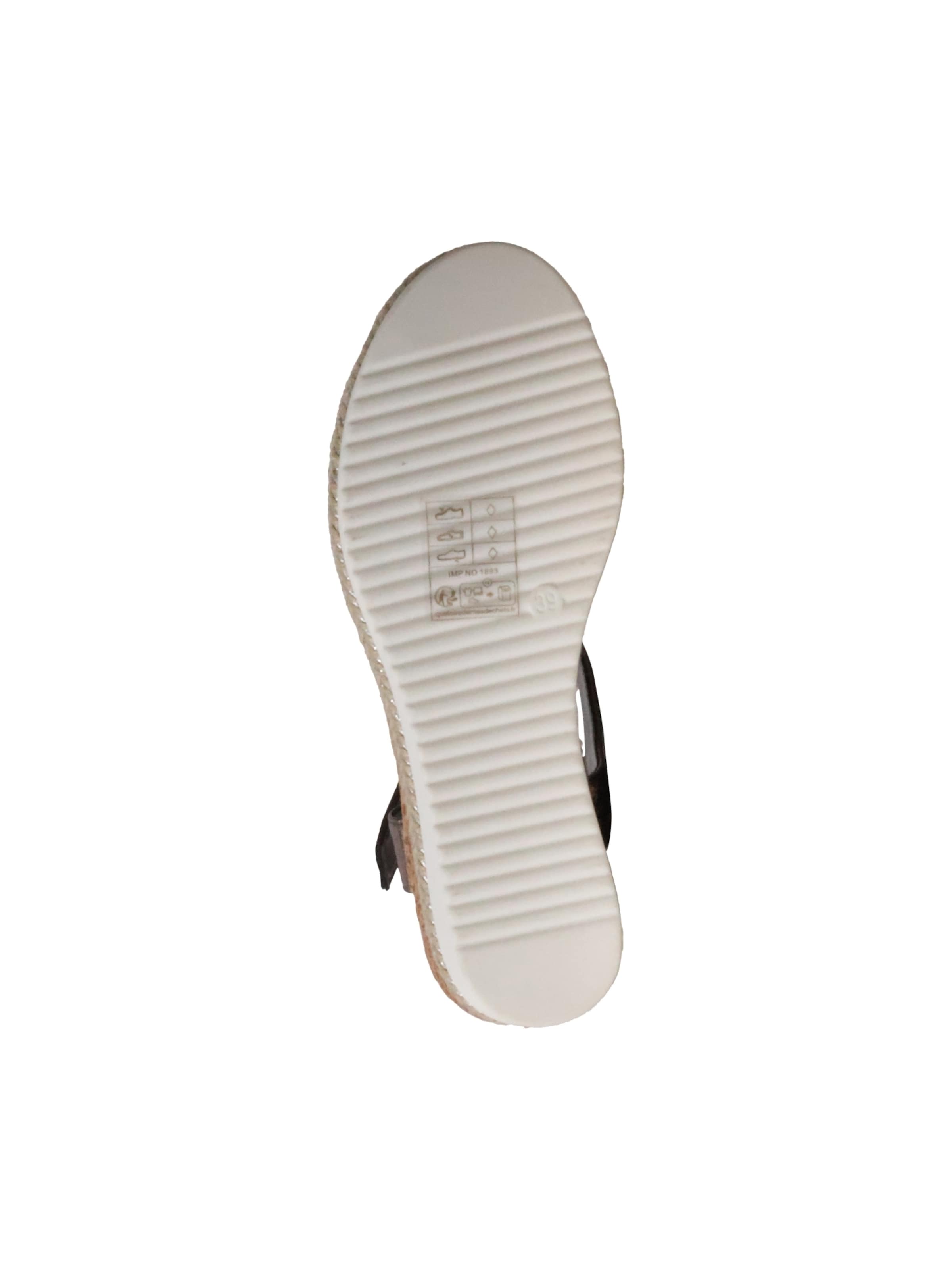 The Divine Factory - Sandalias 'Kompensationssandalen mit Riemchen' en gris