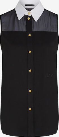 Karl LagerfeldBluza - crna boja: prednji dio