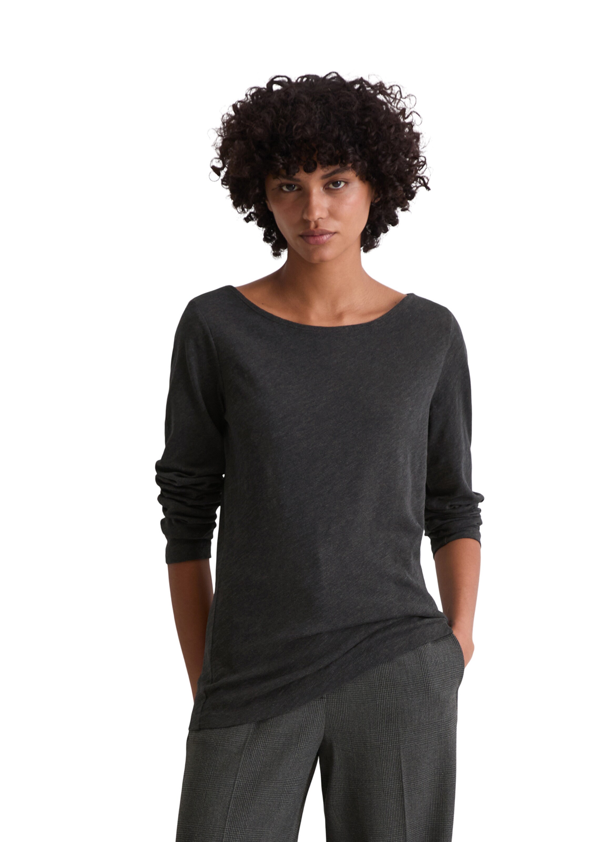 Marc O'Polo Shirt in Grey: front