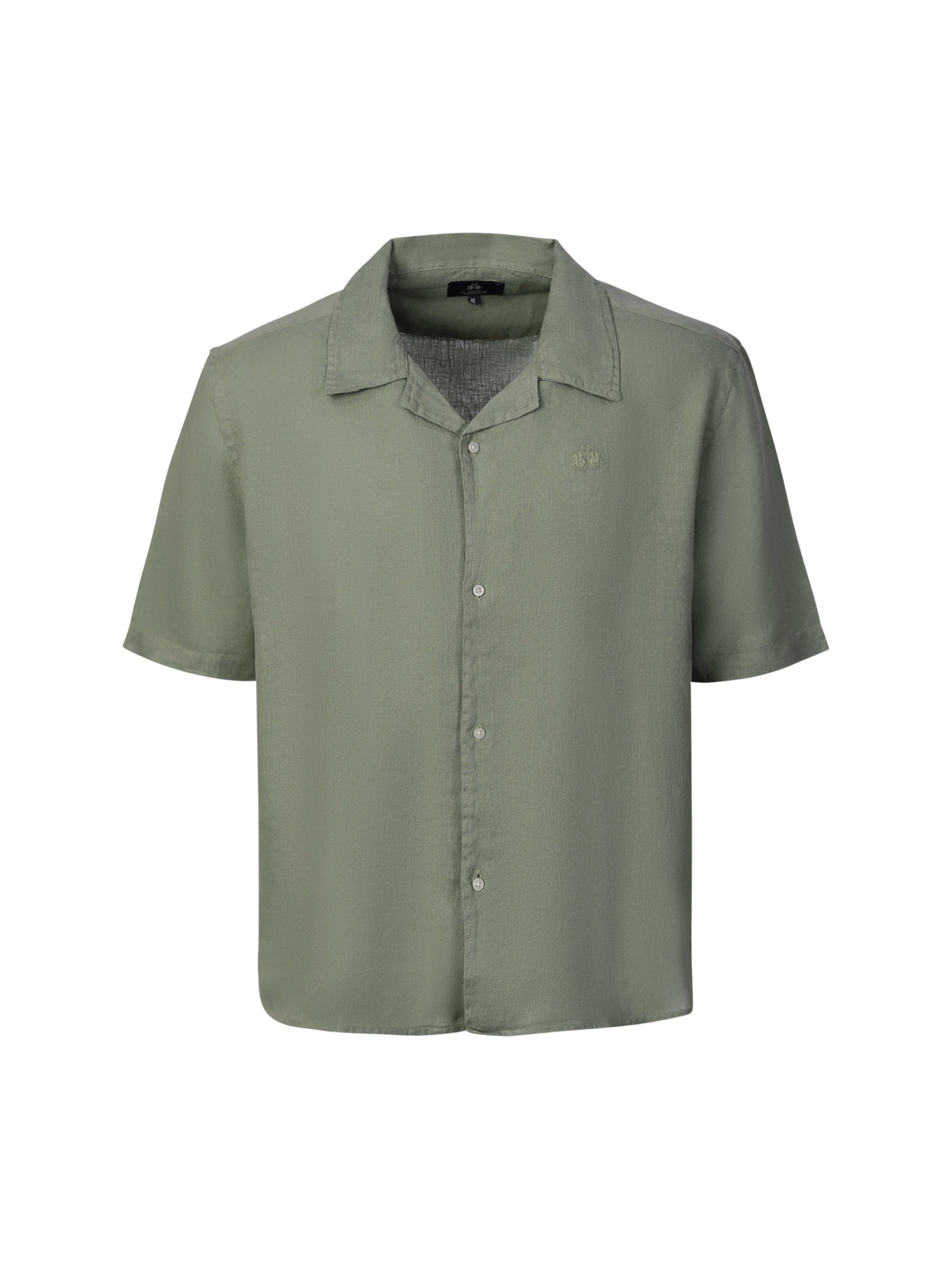 La Martina Regular fit Button Up Shirt ' MCC025 ' in Green: front
