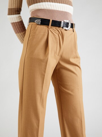 Loosefit Pantalon à plis 'Vilja' Soft Rebels en marron