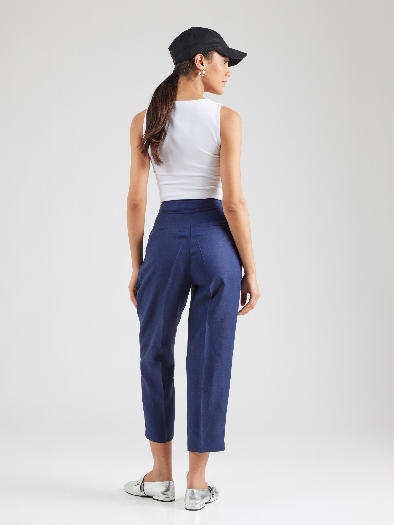 Pantalone United Colors Of Benetton - Lungo Con Coulisse In Vita, Fondo Con Rib, Ricamo Logo, Regular Fit, 100% Cotone
