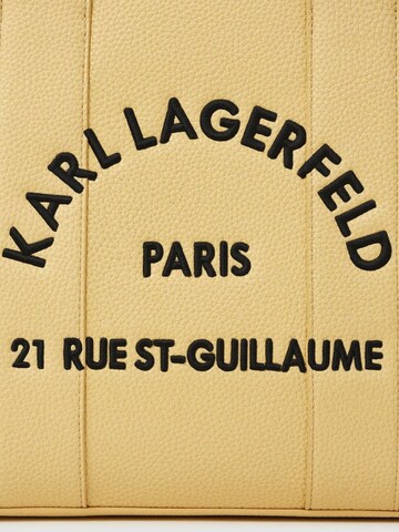 Cabas 'Villa La Vigie' Karl Lagerfeld en jaune