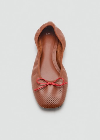 MANGO Ballerina 'Visi' in Braun