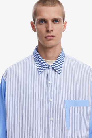 Desigual Классический крой Рубашка в Синий