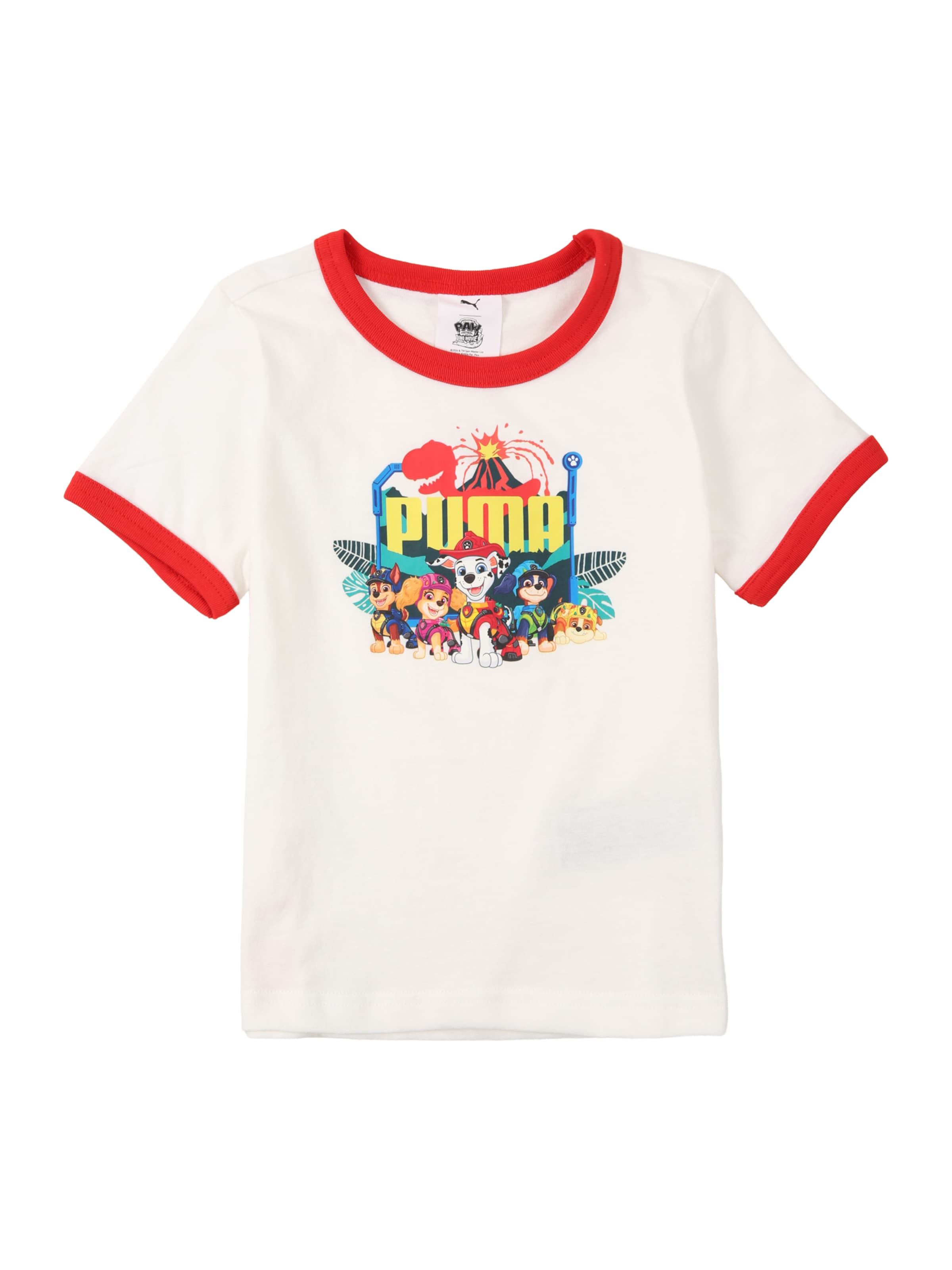 PUMA Majica 'PUMA X PAW PATROL' | bela barva: sprednja stran