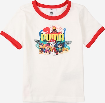 PUMA Majica 'PUMA X PAW PATROL' | bela barva: sprednja stran