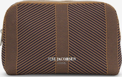 ILSE JACOBSEN Kosmetiktasche 'KNITTY02' in dunkelblau / braun, Produktansicht