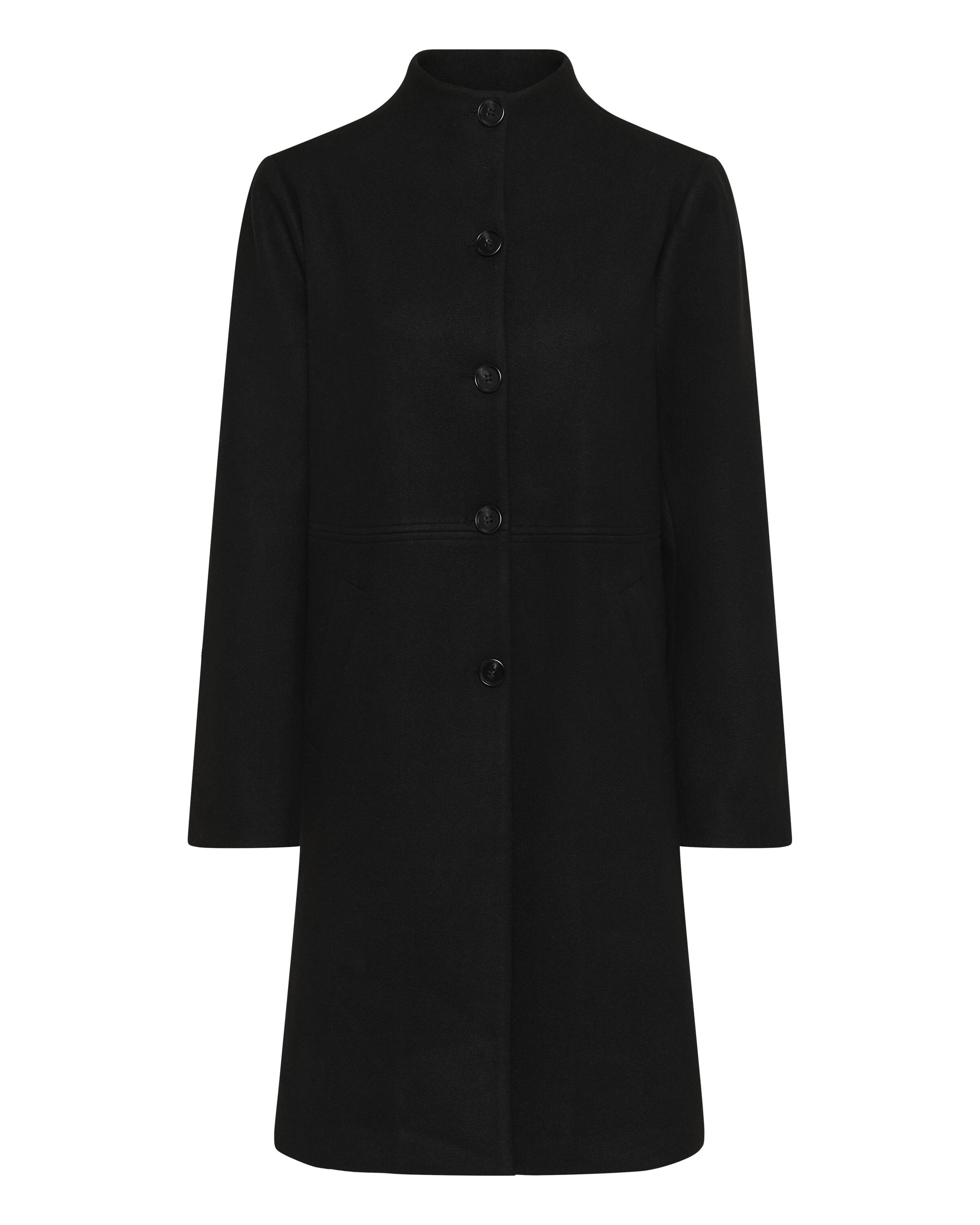 Manteau mi-saison 'CUPalona' CULTURE en noir : devant