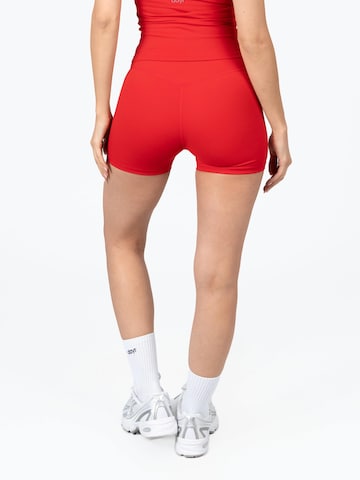 dayr Skinny Leggings 'Essential Shorts' in Red