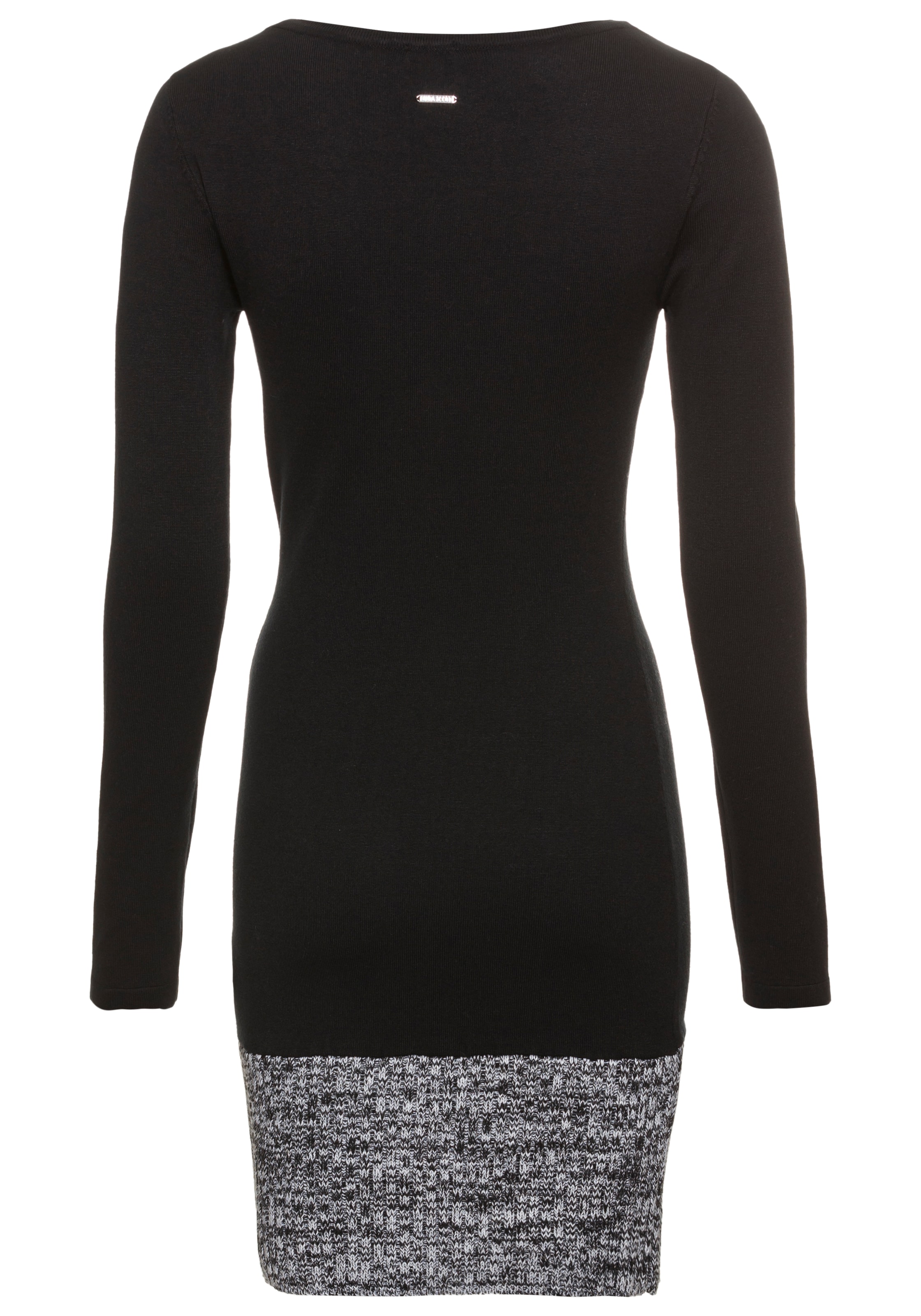 LAURA SCOTT Strickkleid in Schwarz: Vorderseite