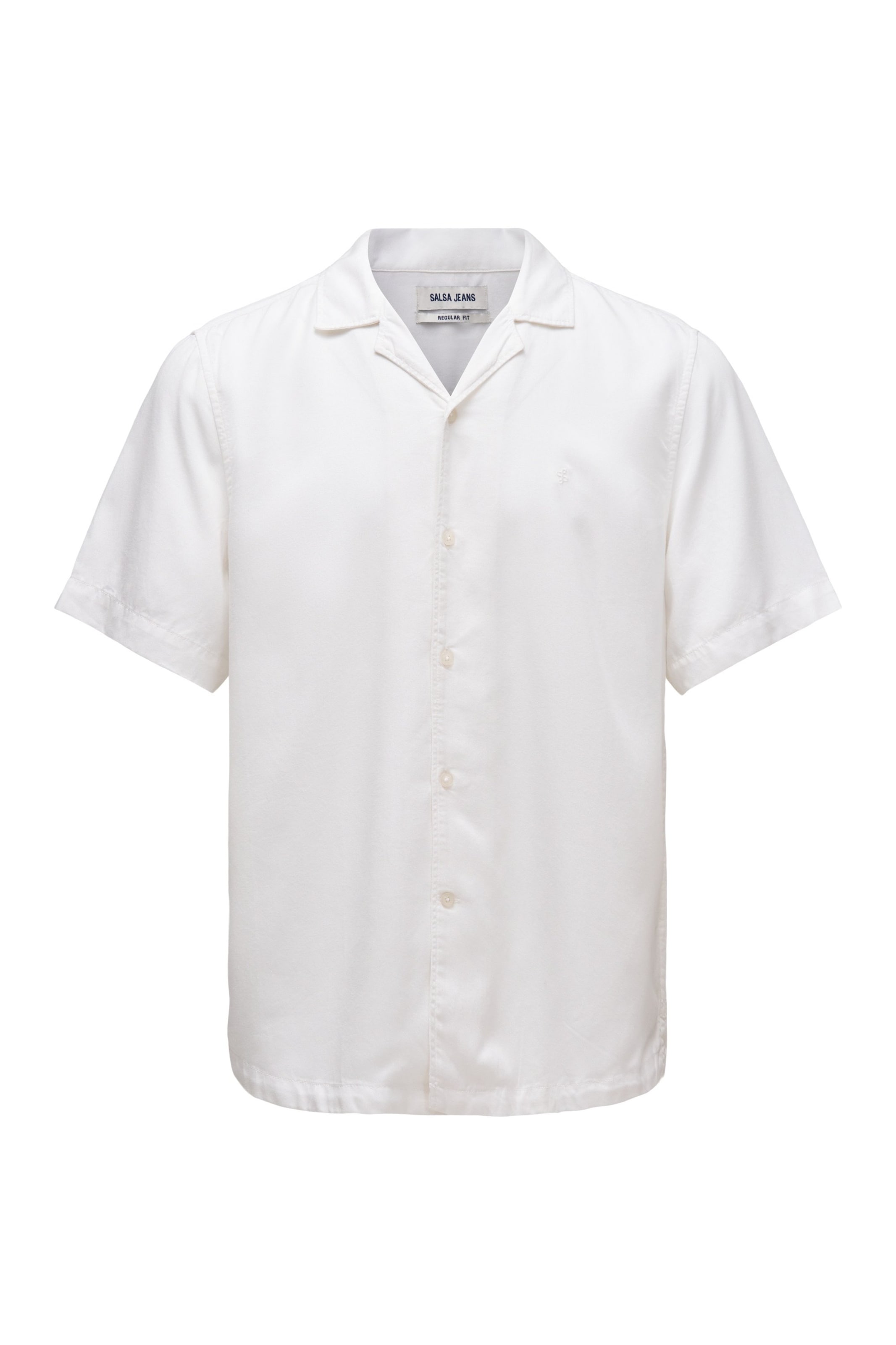 Salsa Jeans Regular fit Button Up Shirt in White: front