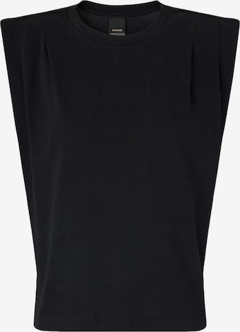 T-shirt 'PINKO MYRANDA MAGLIA JERSONE T-SHIRT' PINKO en noir : devant