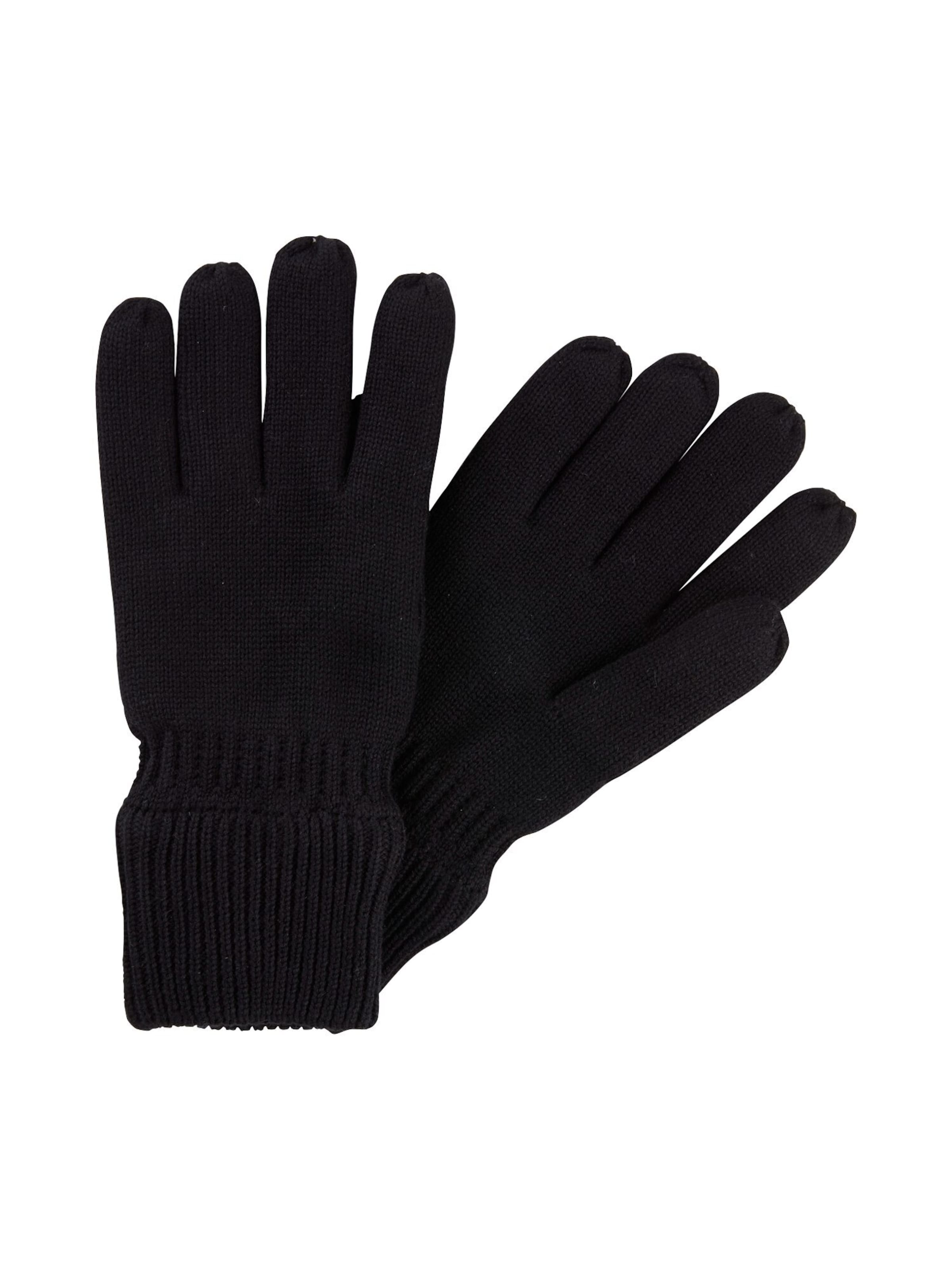 CAMEL ACTIVE Full Finger Gloves in Black: front