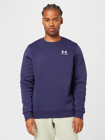 UNDER ARMOUR Sportsweatshirt  'Essential' in Blau: predná strana