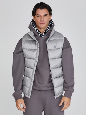 Gilet di SikSilk in grigio: frontale