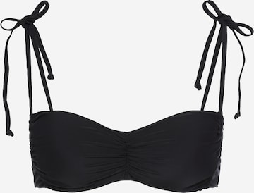 LSCN by LASCANABalkonet Bikini gornji dio 'Gina' - crna boja: prednji dio
