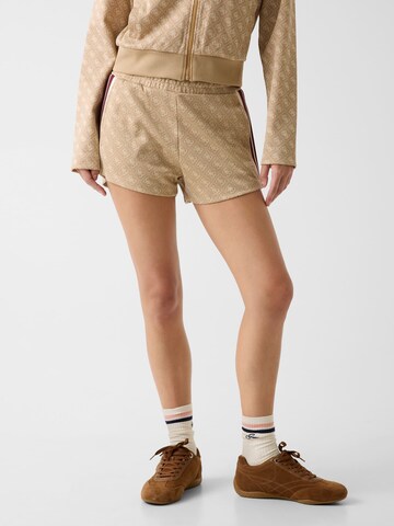 GUESS Regular Pants in Beige: front