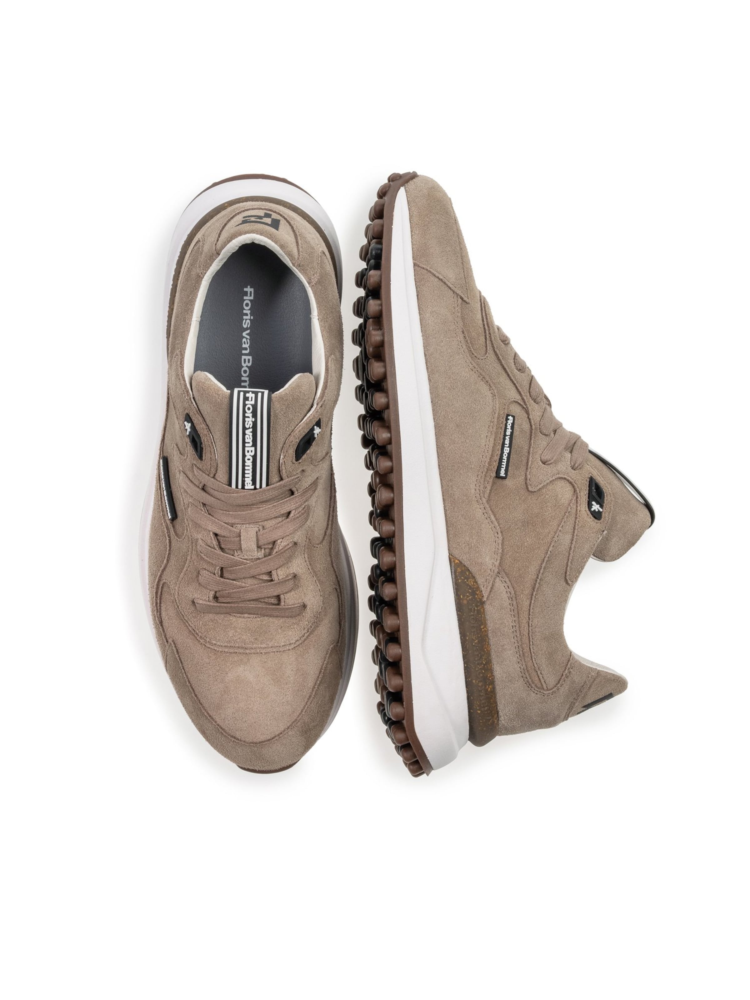 Baskets basses 'Noppi 50' Floris van Bommel en marron