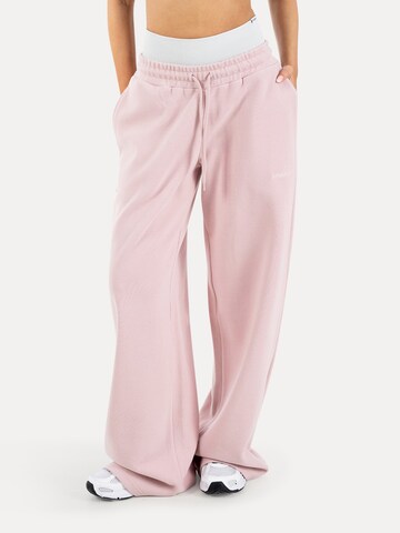 Loosefit Pantalon Smilodox en rose : devant