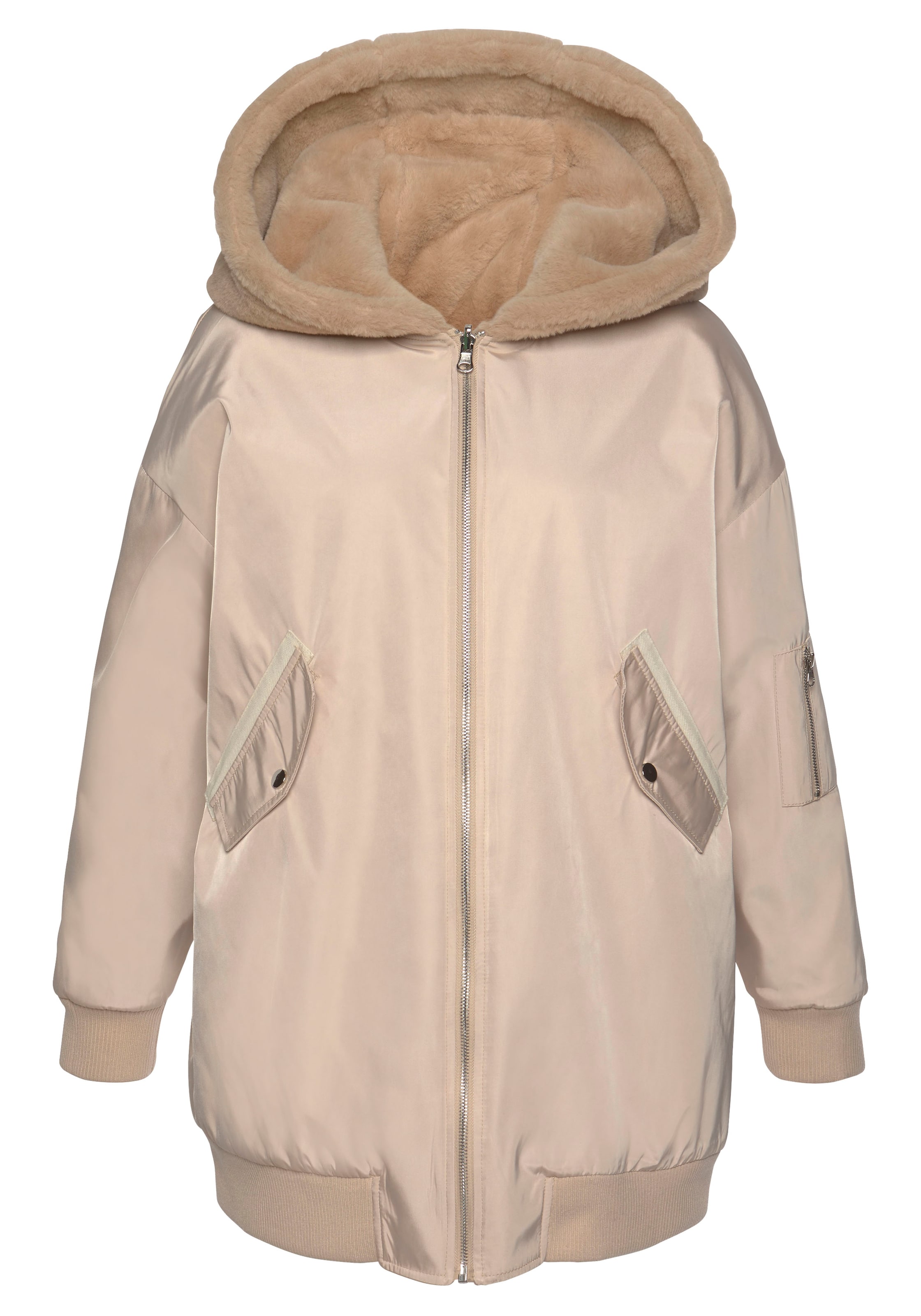 BUFFALO Kevad-sügisjope, värv beež: eest vaates