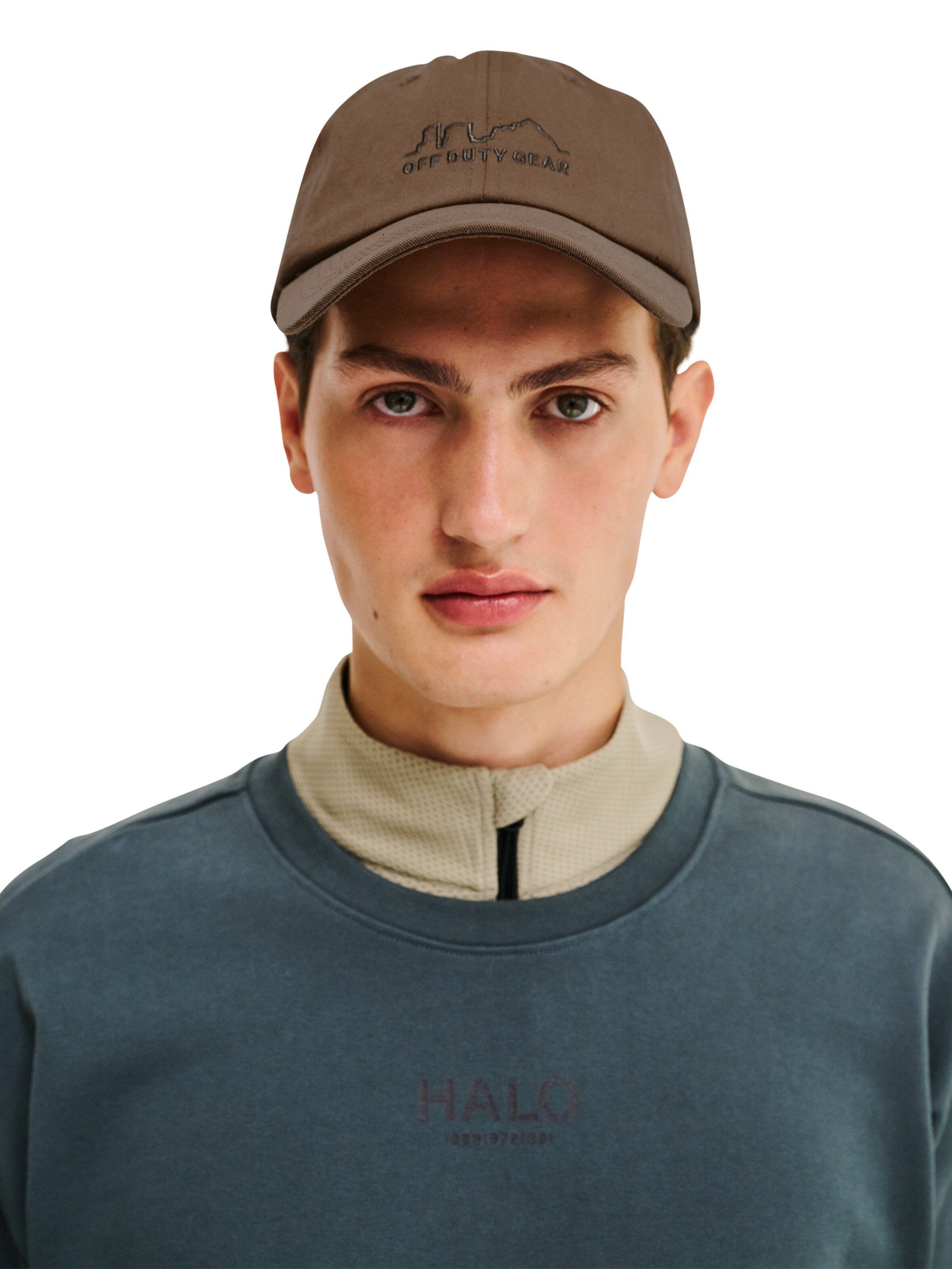 HALO Cap in Brown: front