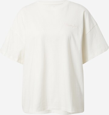 WRANGLER T-shirt 'GIRLFRIEND' i vit: framsida