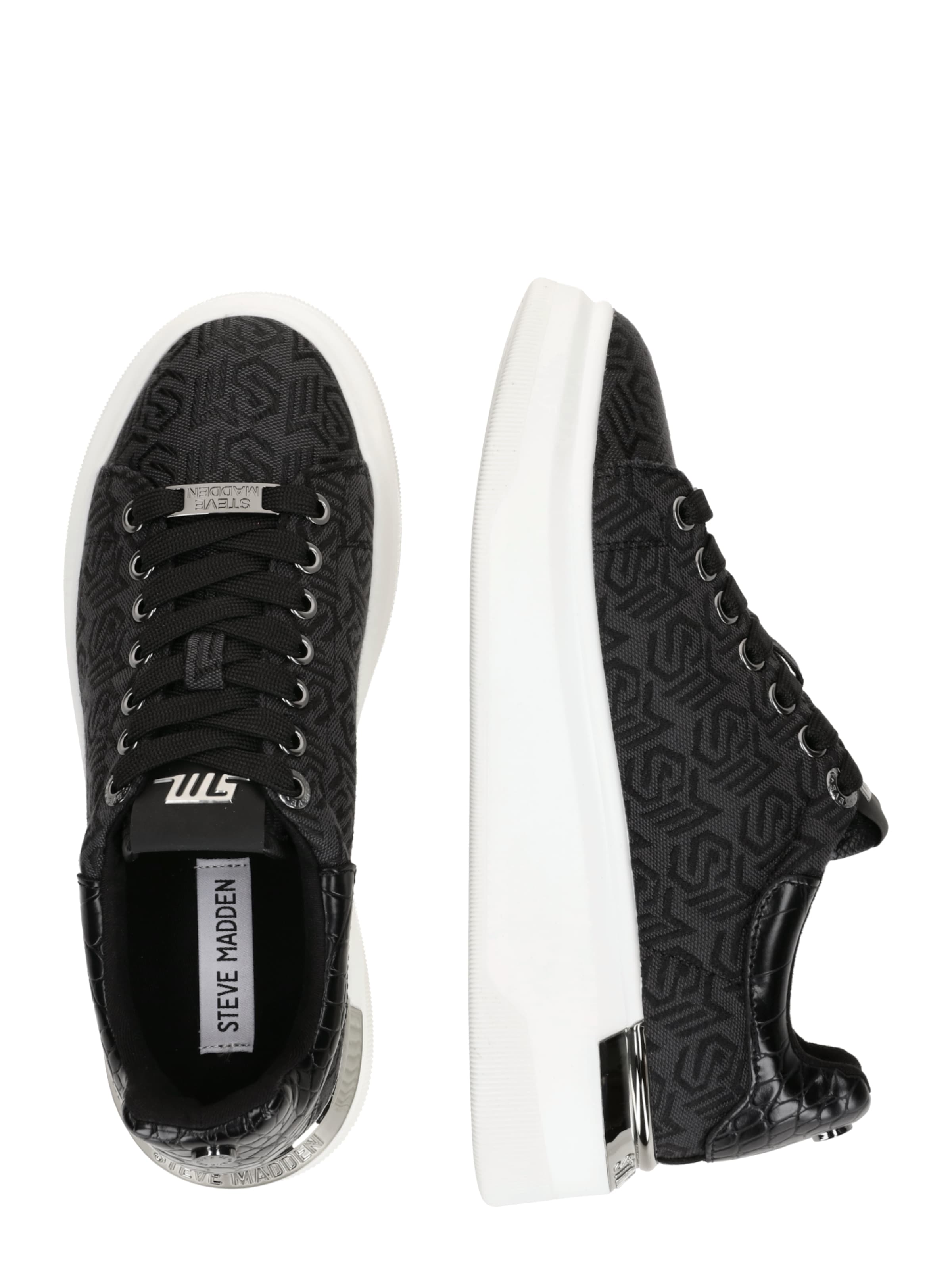 STEVE MADDEN Σνίκερ χαμηλό 'Glider 2' σε μαύρο