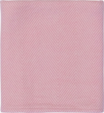 Barine Baby Blanket 'Wool Herringbone' in Pink: front
