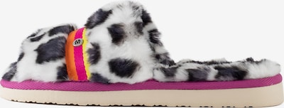 Minnetonka Halbschuh 'London' in orange / rot / schwarz / weiß, Produktansicht