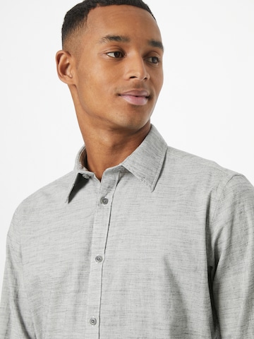 ESPRIT Slim fit Button Up Shirt in Grey