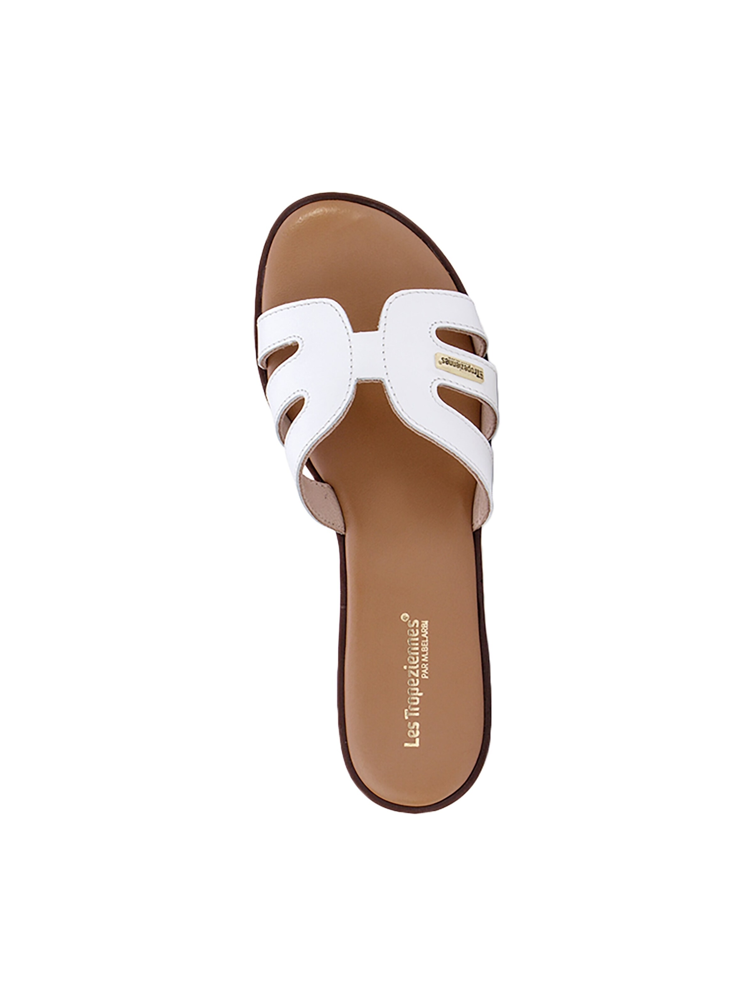 Sandalo 'Ledersandalen von Les Hamigos' di Les Tropéziennes in bianco