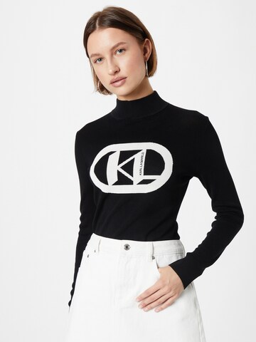 Karl Lagerfeld Sweater in Black: front