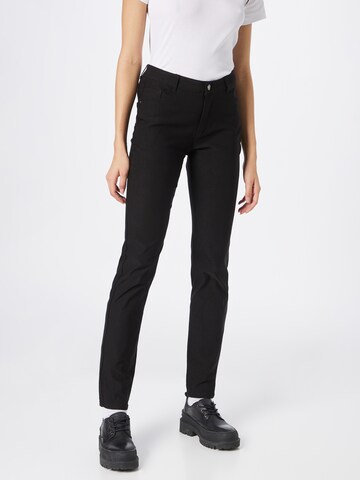 Coupe slim Pantalon 'ADINA' Freequent en noir : devant