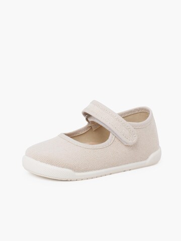 Ballerines Pisamonas en beige : devant