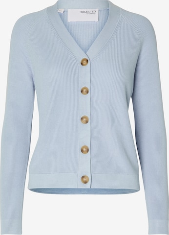 Cardigan SELECTED FEMME en bleu : devant