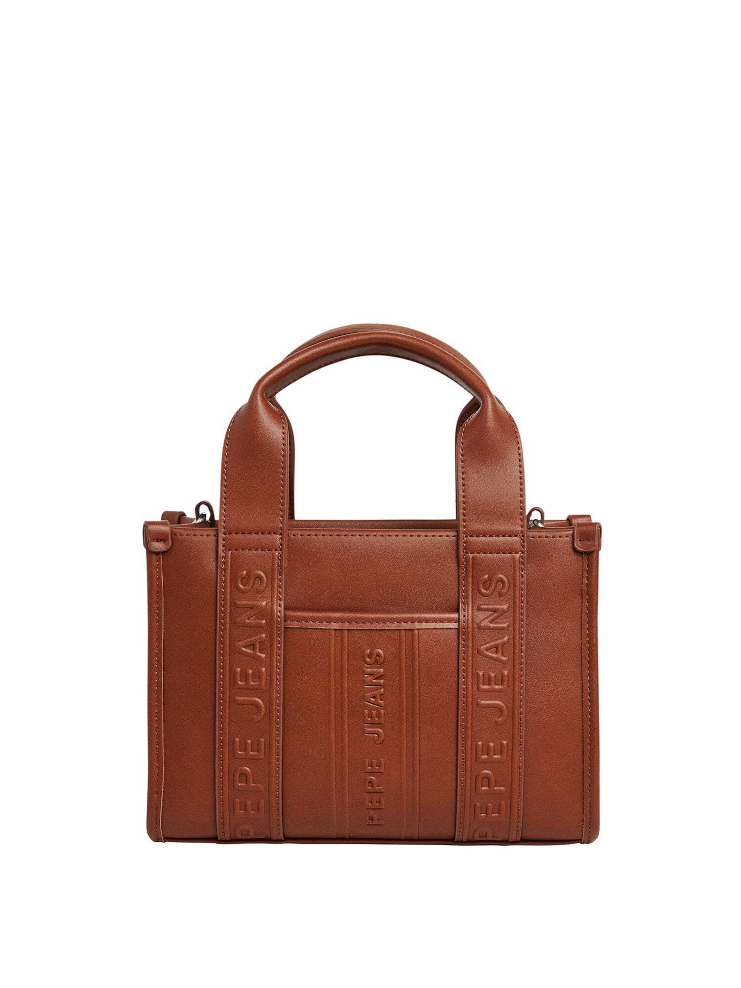 Pepe Jeans Handtasche in Braun: Vorderseite