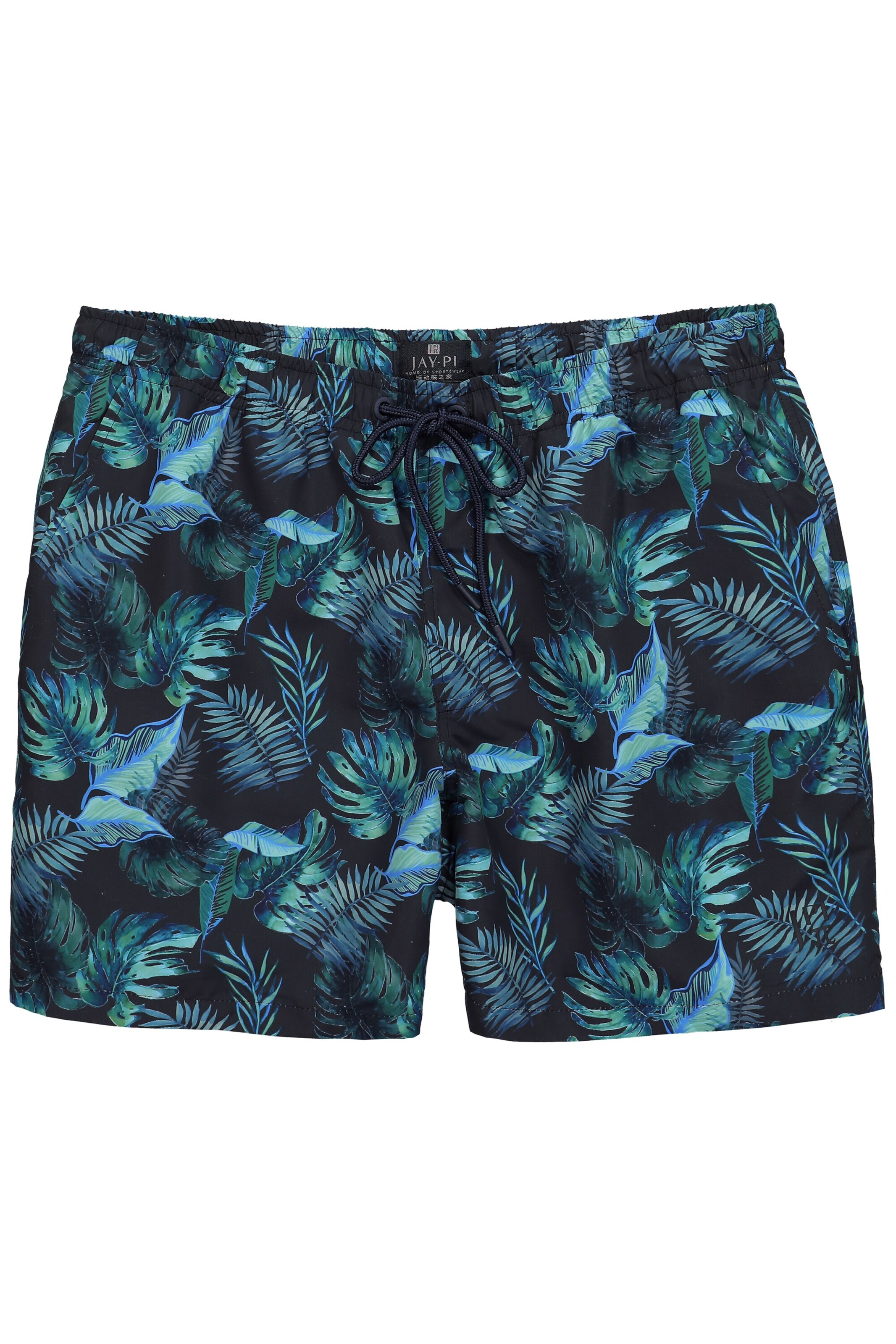 JAY-PI Badeshorts in navy / türkis / hellblau, Produktansicht