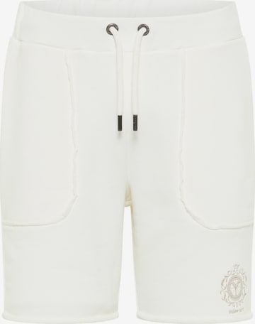 Regular Pantalon 'De Benedetto' Carlo Colucci en blanc : devant