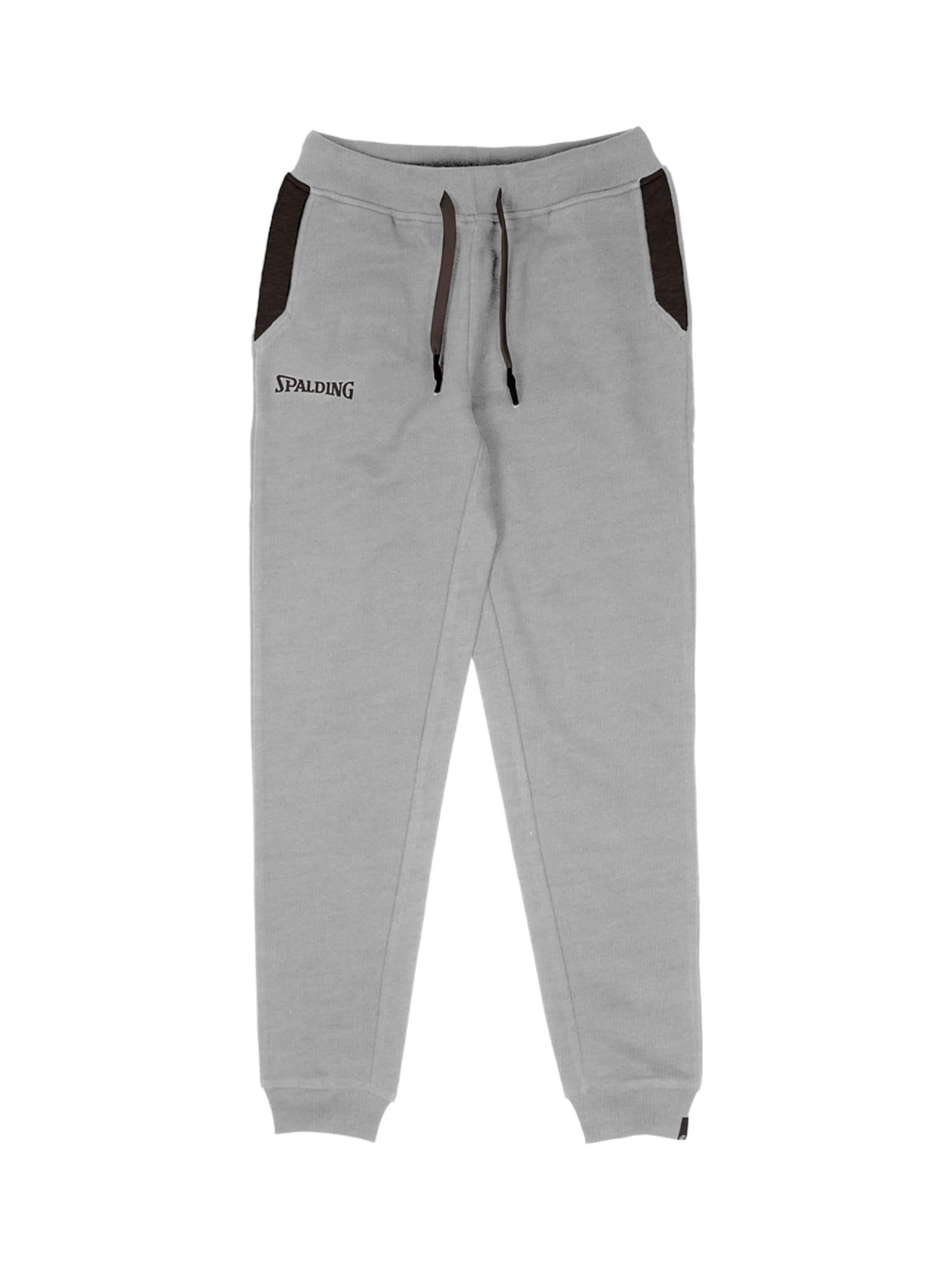 Tapered Pantaloni sport 'Flow' de la SPALDING pe gri: față