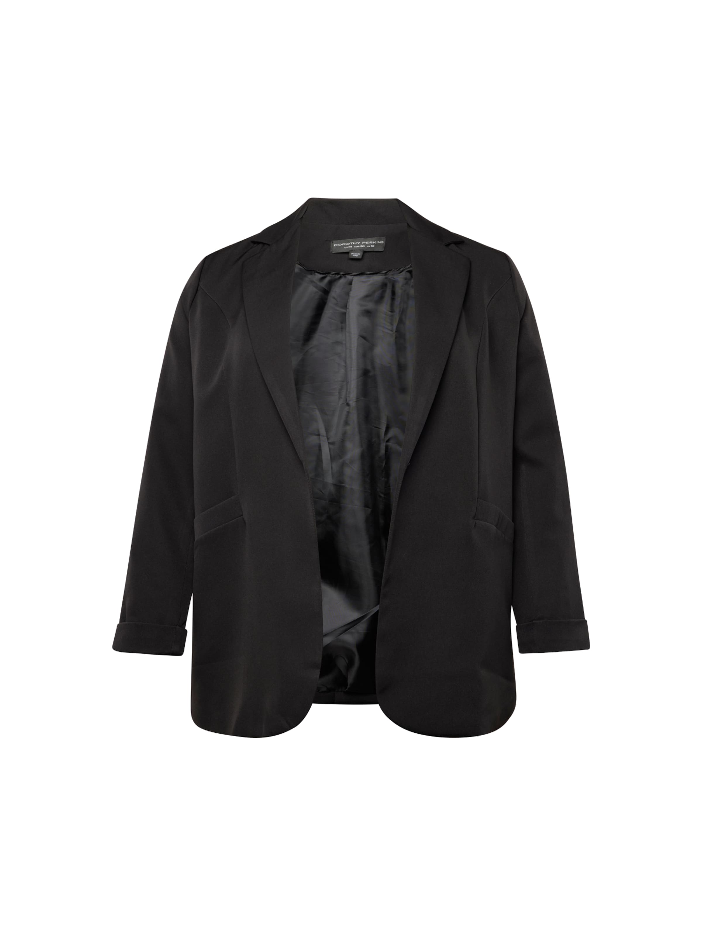 Dorothy Perkins Curve Bleiser, värv must: eest vaates