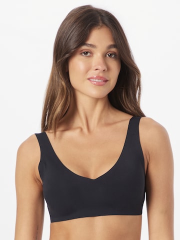 ETAM Bustier Nedrček 'PURE FIT WE CARE' | črna barva: sprednja stran