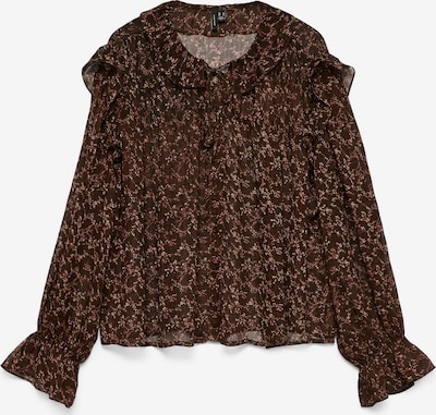 VERO MODA Pusero 'VMPetra' värissä suklaa / roosa / valkoinen, Tuotenäkymä