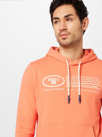 TOM TAILOR Sweatshirt in Orange