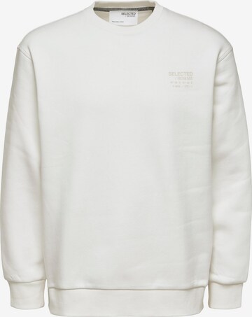 SELECTED HOMME Sweatshirt 'Arvid' i vit: framsida