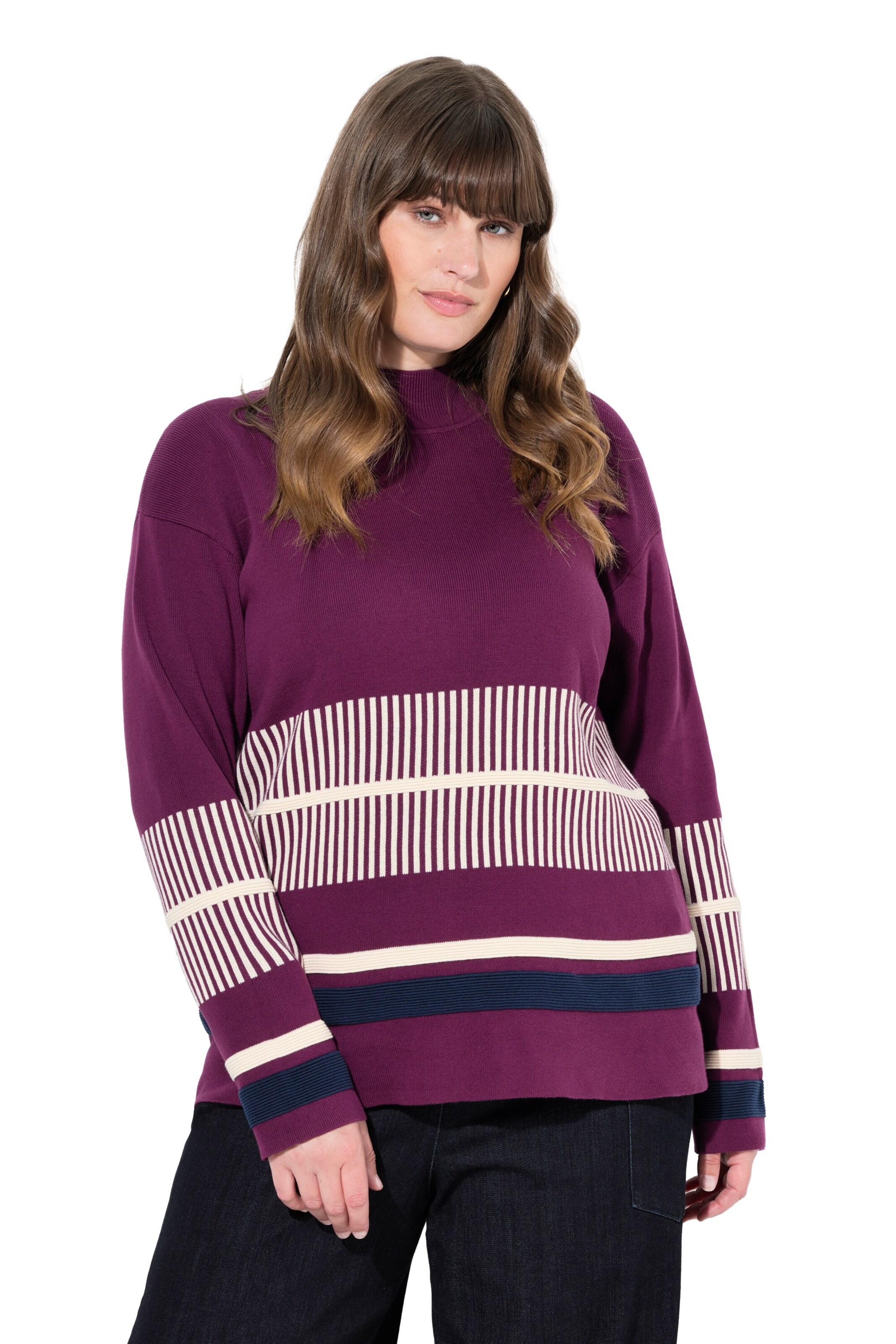 Ulla Popken Pullover in Lila: Vorderseite