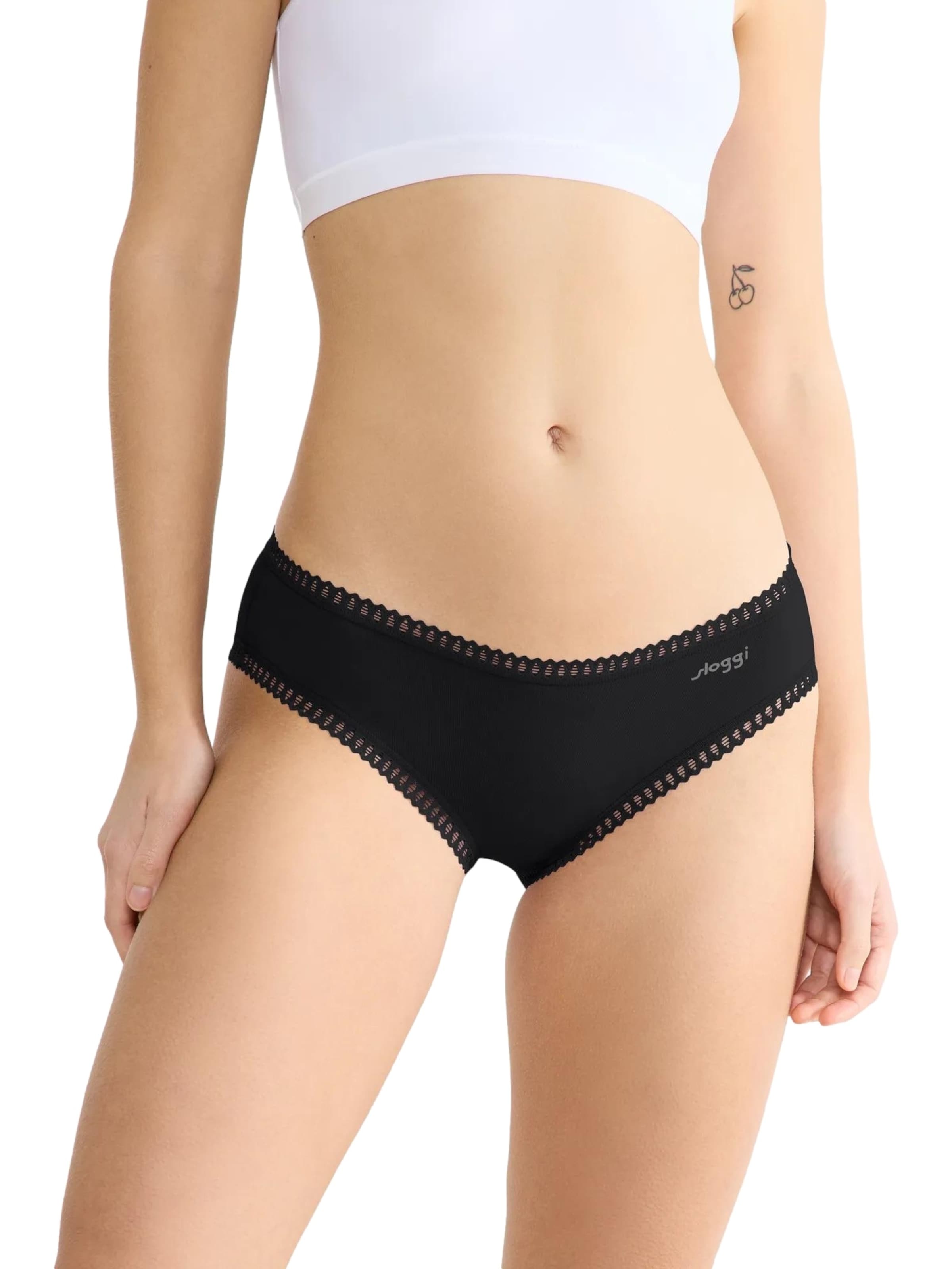 SLOGGI Panty 'Go Crush' in Black: front