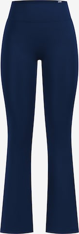 Smilodox Loreen Schlaghose Leggings Flared Seamless in Blau: Vorderseite