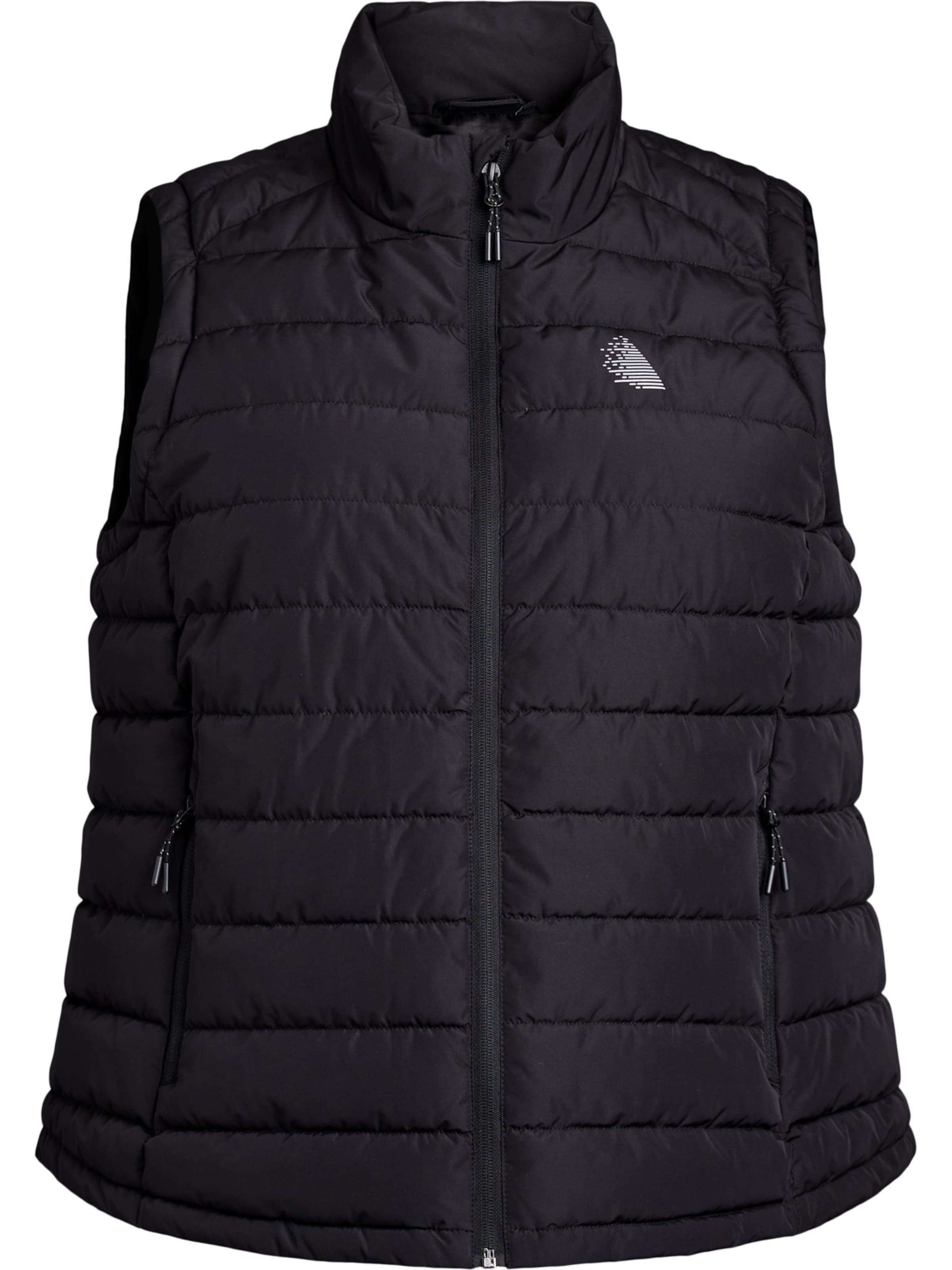 Active by Zizzi Bodywarmer &#x27;Aroad&#x27; in Zwart: voorkant