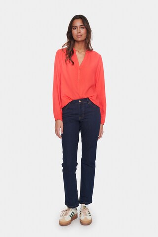 SAINT TROPEZ - Blusa 'Campanula' en rojo